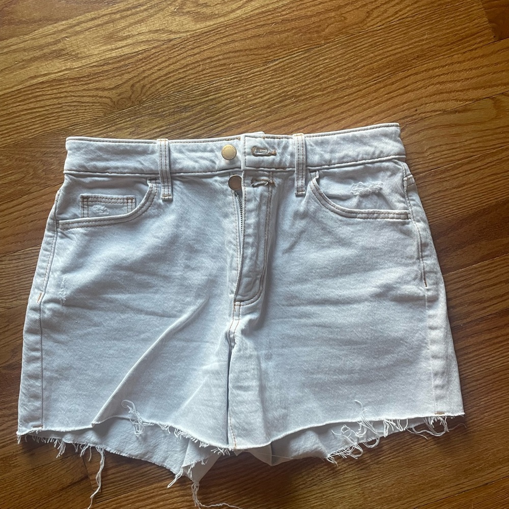 Women's White Denim Shorts